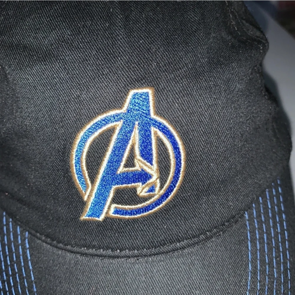 Black Avengers Adjustable Snapback Hat/ Baseball Cap - Picture 3 of 7
